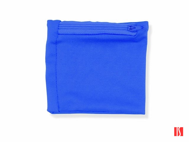 Эластичный браслет с карманом на молнии SPEED, королевский синий