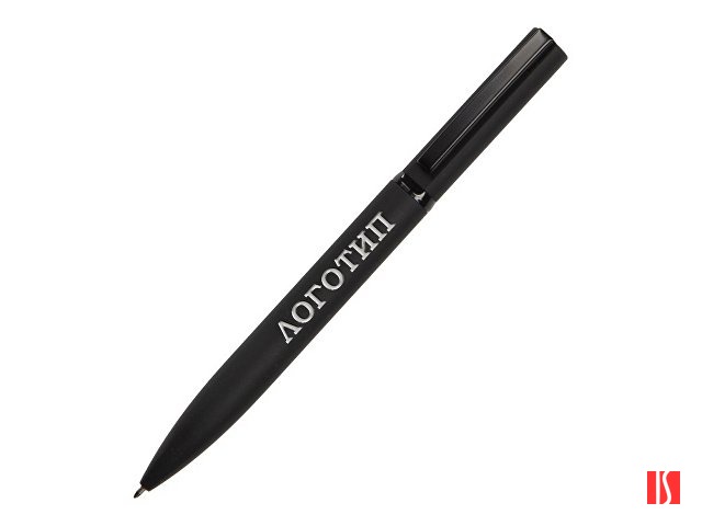 Шариковая металлическая ручка "Siegfried", черный с серебристым слоем