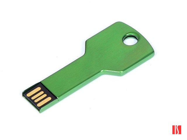 Флешка в виде ключа, 64 Гб, зеленый