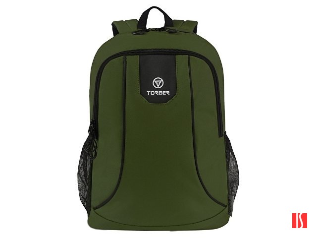 Рюкзак TORBER ROCKIT с отделением для ноутбука 15,6", зеленый, полиэстер 600D, 46 х 30 x 13 см