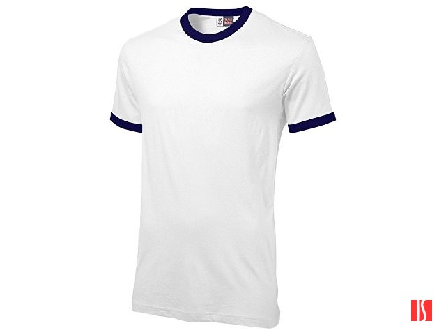 Футболка "Adelaide" мужская, белый/темно-синий