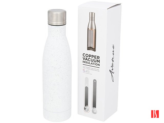 Бутылка Vasa в крапинку с вакуумной изоляцией, белый