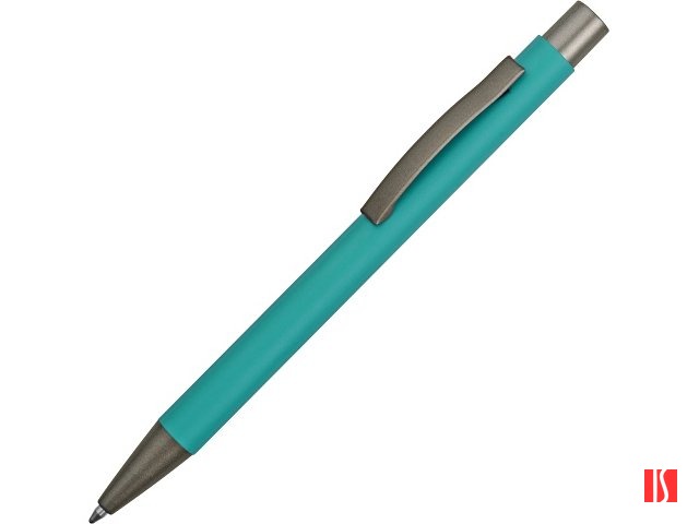 Ручка металлическая soft touch шариковая «Tender», бирюзовый