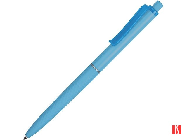 Ручка пластиковая soft-touch шариковая «Plane», голубой