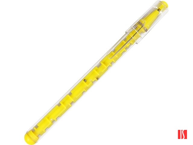 Ручка шариковая «Лабиринт» с головоломкой желтая