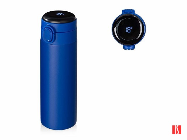 Вакуумная термокружка Waterline с медной изоляцией «Bravo», 400 мл, синий