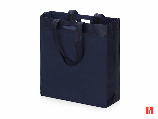 Сумка для покупок из спанбонда Ambit, 380*120*400 с ручкой 550/30 мм, темно-синий