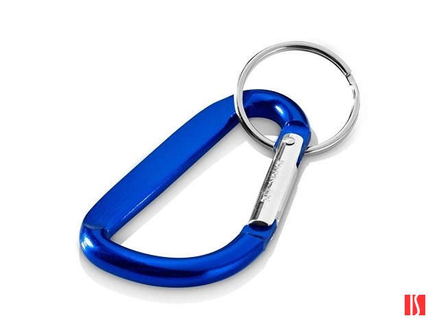 Карабин с брелоком, синий