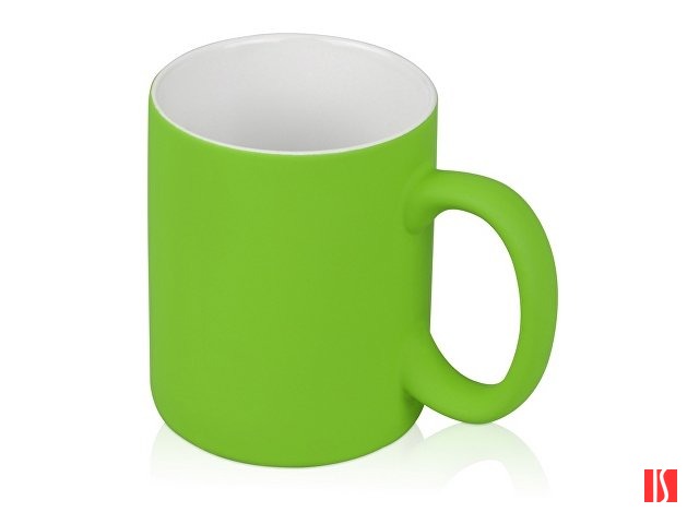 Кружка с покрытием soft-touch «Barrel of a Gum», зеленое яблоко (P)