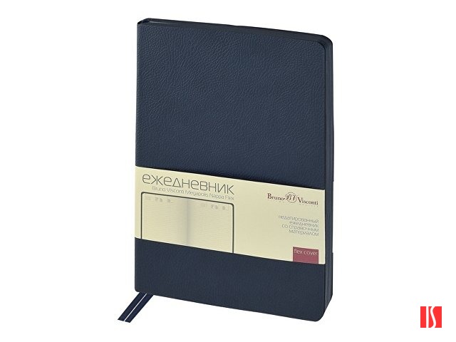 Купить Ежедневник недатированный А5 "Megapolis Nappa Flex", темно-синий navy Ежедневник недатированный А5 "Megapolis Nappa Flex", темно-синий navy