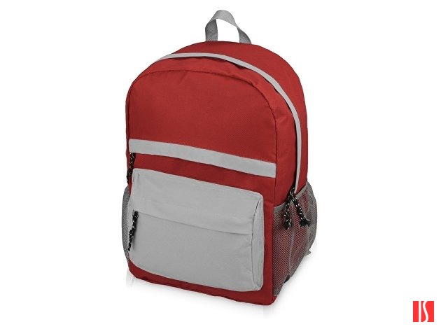 Рюкзак "Универсальный" (красная спинка, красные лямки), красный/серый