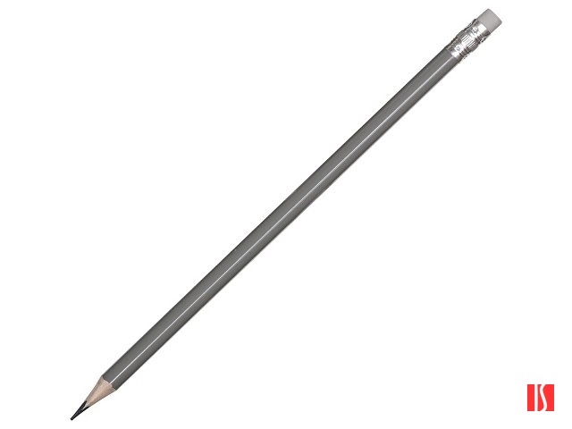 Трехгранный карандаш "Графит 3D", серебряный