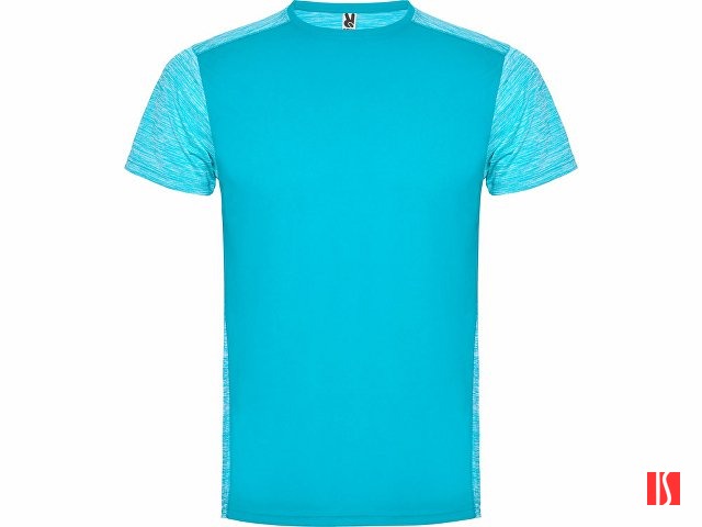 Спортивная футболка "Zolder" мужская, бирюзовый/бирюзовый меланж