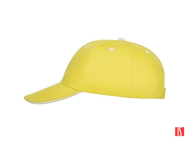 Бейсболка "Panel" унисекс, желтый