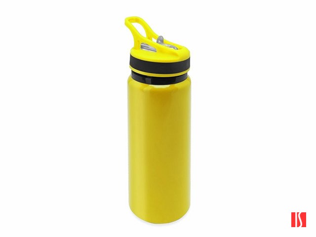 Бутылка алюминиевая с цельнолитым корпусом, 680 мл, желтый