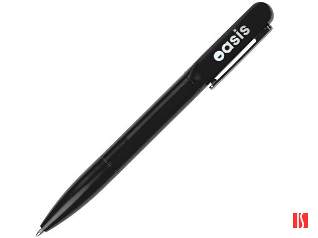 Металлическая шариковая ручка со светящимся логотипом "Illuminata", черный