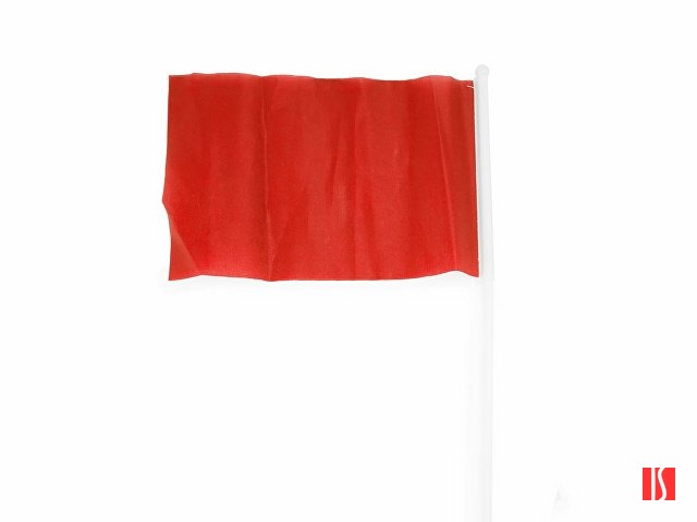 Флаг CELEB с небольшим флагштоком, красный