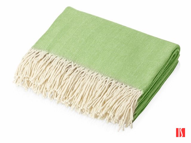 Плед "Ёлочка" 150х180 см. ПРЕМИУМ (зеленый однотонное)