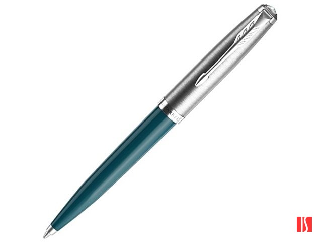 Шариковая ручка Parker 51 CORE TEAL BLUE CT, стержень: M, цвет чернил: black, в подарочной упаковке.