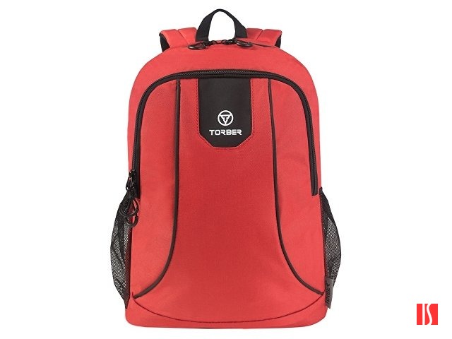 Рюкзак TORBER ROCKIT с отделением для ноутбука 15,6", красный, полиэстер 600D, 46 х 30 x 13 см