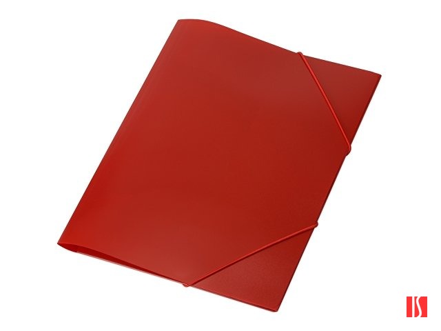 Папка формата А4 на резинке, красный