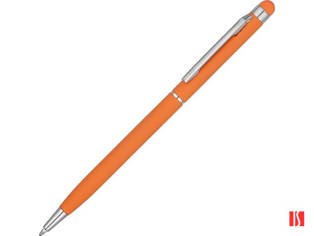 Ручка-стилус шариковая "Jucy Soft" с покрытием soft touch, оранжевый