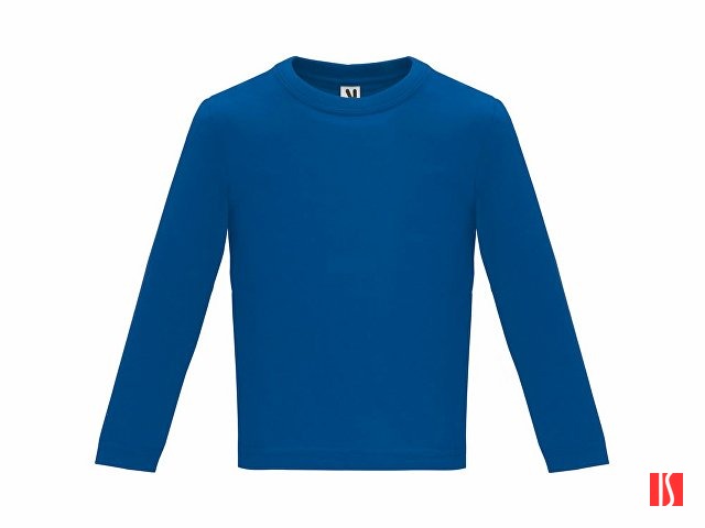 Футболка "Baby " детская с длинным рукавом, королевский синий