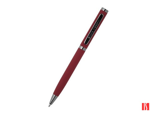 Ручка "Firenze" шариковая автоматическая софт-тач, красная