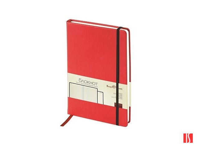 Блокнот А5 «Megapolis Velvet» на резинке, красный