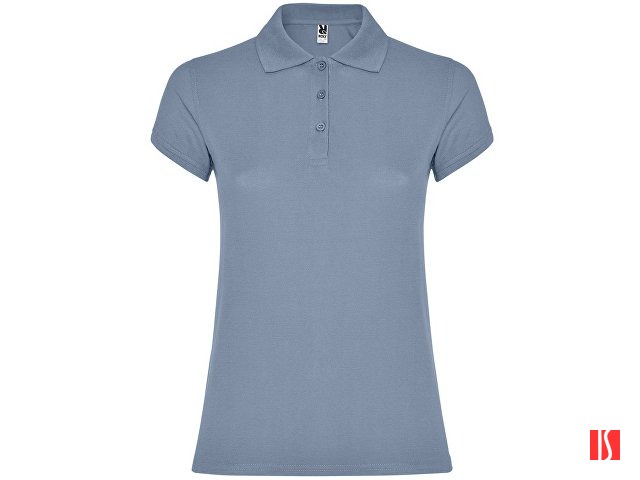 Рубашка-поло "Star" женская, спокойный синий