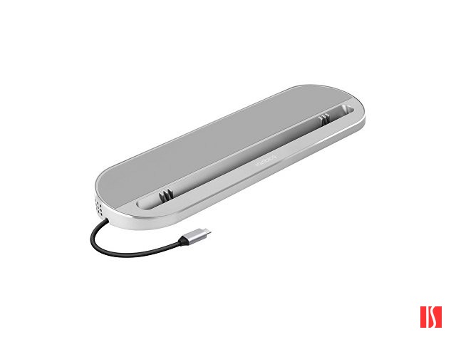 Хаб USB Type-C 3.0 для ноутбуков «Falcon», серый