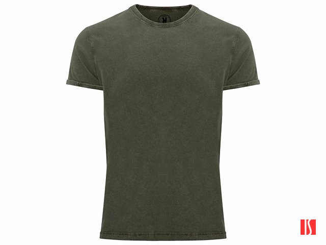 Футболка «Husky» мужская, темный армейский зеленый