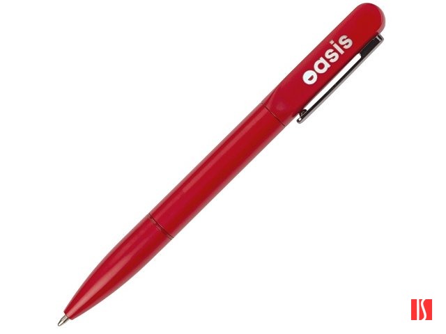 Металлическая шариковая ручка со светящимся логотипом "Illuminata", красный