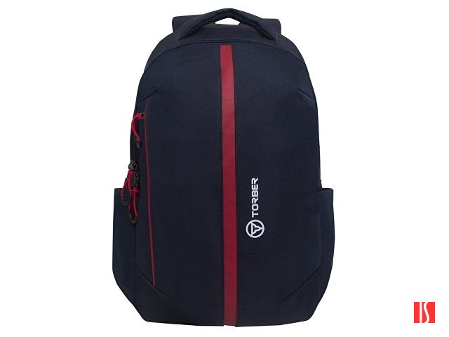 Рюкзак TORBER FORGRAD 2.0 с отделением для ноутбука 15,6", синий, полиэстер меланж, 46 х 31 x 17 см