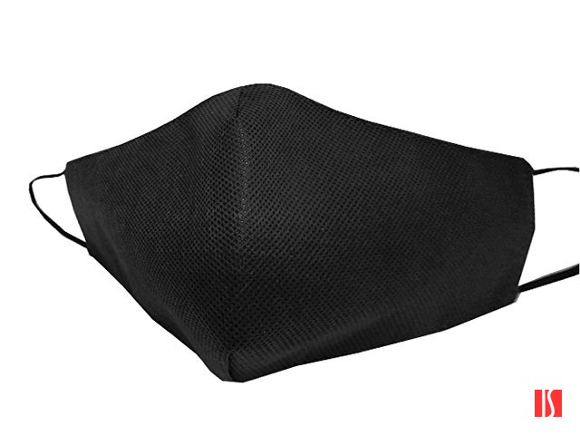 Маска для лица многоразовая из спанбонда, черный