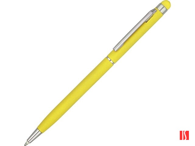 Ручка-стилус шариковая "Jucy Soft" с покрытием soft touch, желтый