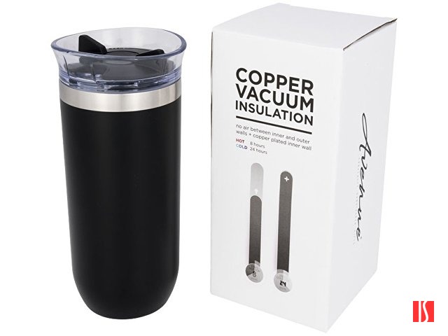 Вакуумная герметичная термокружка «Twist», черный