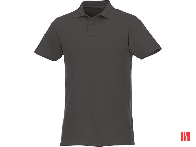 Мужское поло Helios с коротким рукавом, storm grey