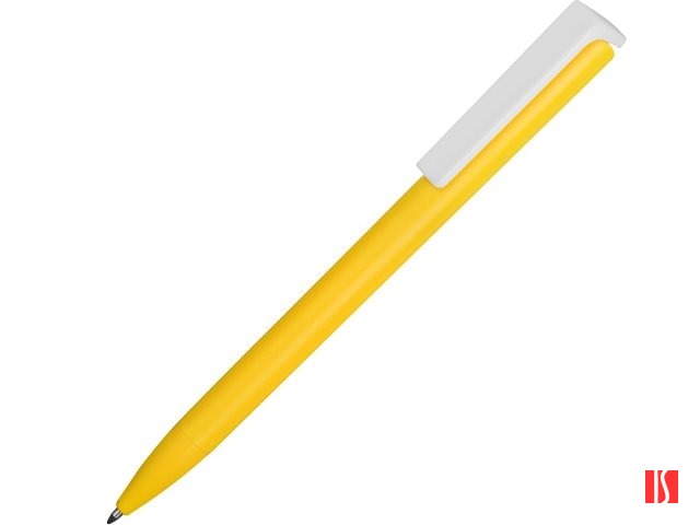 Ручка пластиковая шариковая «Fillip», желтый/белый