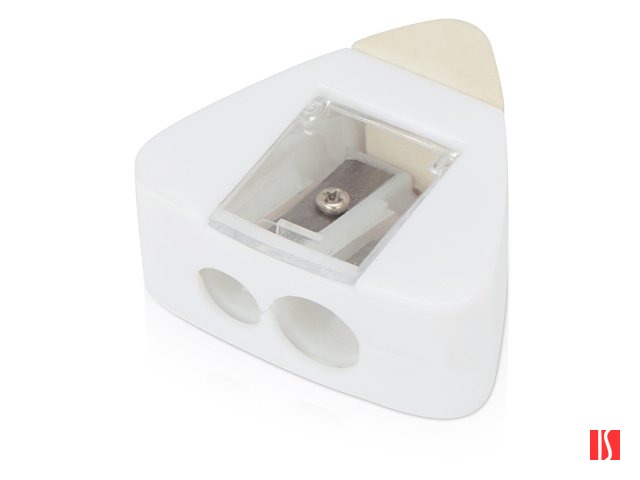 Точилка с ластиком "Easy duo", белый