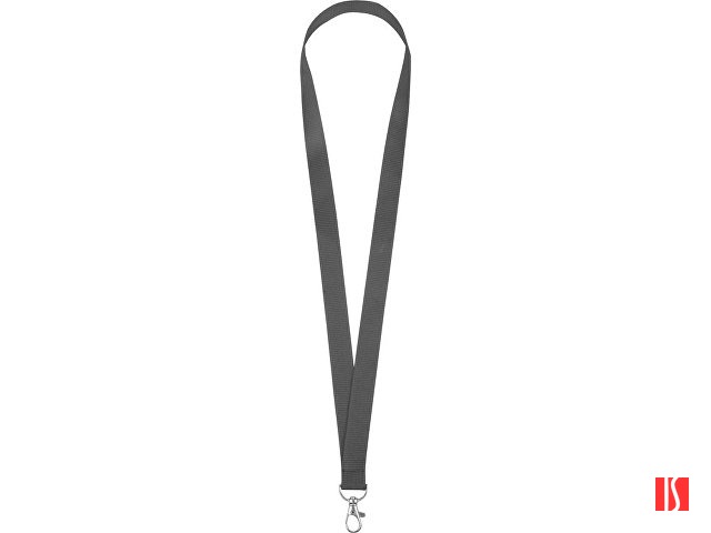 Ланьярд с карабином, серый