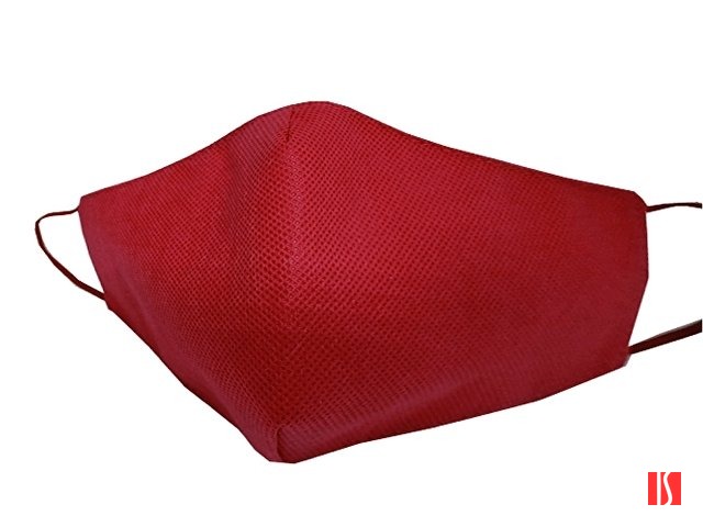 Маска для лица многоразовая из спанбонда, бордовый