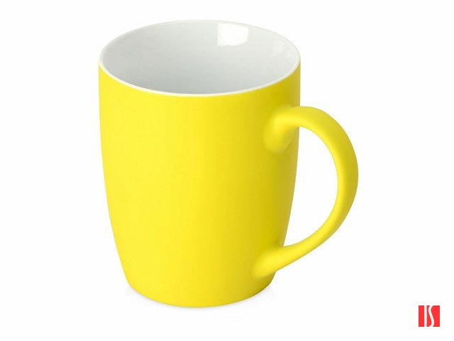 Кружка с покрытием soft-touch “Tulip Gum”, желтый (3955C) (P)