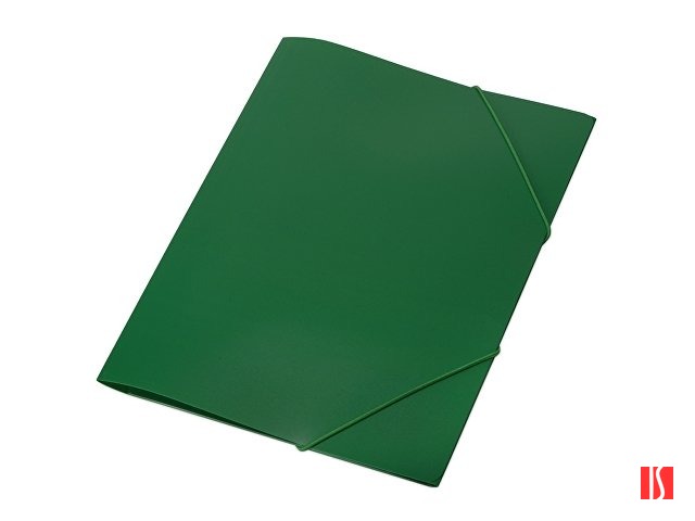 Папка формата А4 на резинке, зеленый