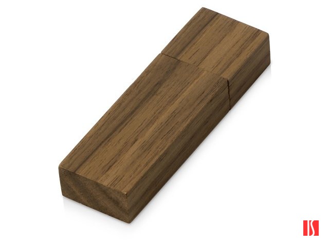 Флеш-карта USB 2.0 16 Gb «Woody» с магнитным колпачком, темное дерево