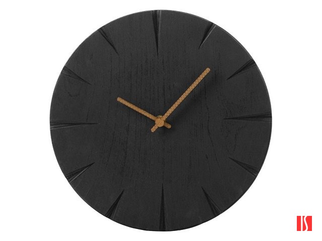 Часы деревянные "Helga", 28 см, черный