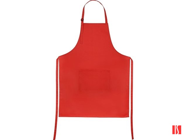 Хлопковый фартук 180gsm, красный