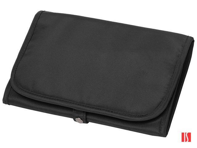 Несессер для путешествий со съемной косметичкой "Flat", черный