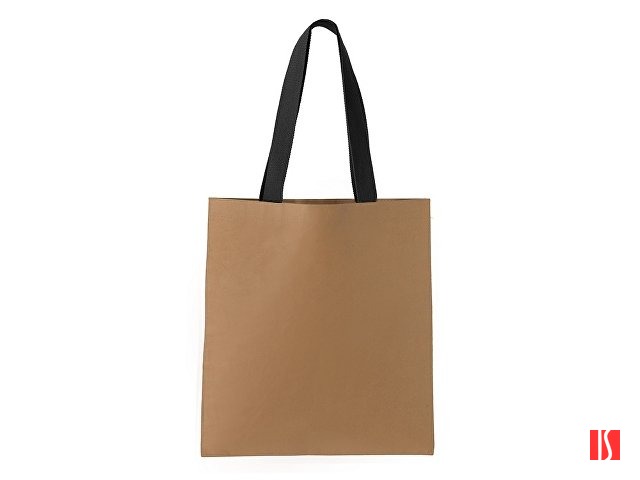 Сумка-шоппер Papyrus из моющейся крафт-бумаги, натуральный/черный