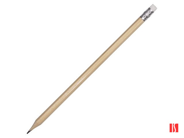 Шестигранный карандаш с ластиком "Presto", натуральный